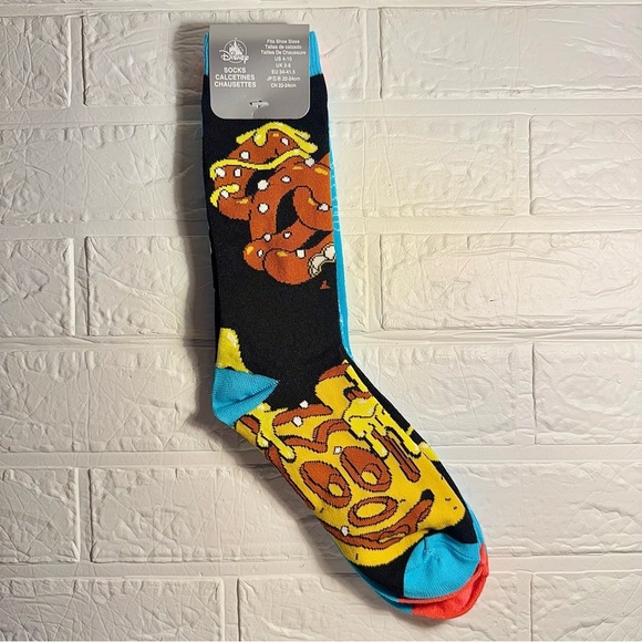 New Disney Graphic Socks Mickey Donut Pretzel Waffle Unisex Size US 4-10 - Picture 6 of 8